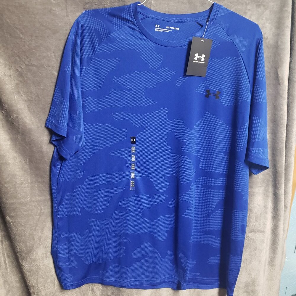 Men's Blue Camo Under Armour Tshirt